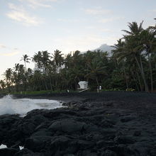 BLACK SAND BEACHES, BIG ISLAND HAWAII
