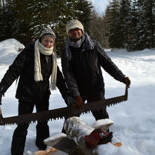 FUN IN THE SNOW, QUEBEC, CANADA