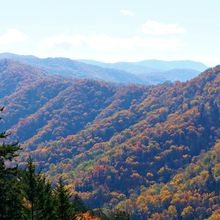 GREAT SMOKY MOUNTAINS AND GATLINBURG IN FALL