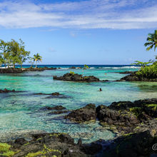 BLACK SAND BEACHES, BIG ISLAND HAWAII