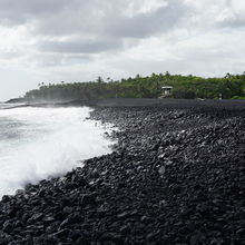 BLACK SAND BEACHES, BIG ISLAND HAWAII