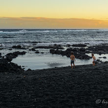 BLACK SAND BEACHES, BIG ISLAND HAWAII